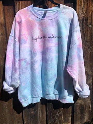 WILD + ONE Ice Hand-Dyed Sweatshirt