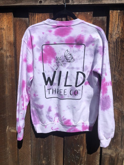 WILD + GLOWING Hand-Dyed Sweatshirt