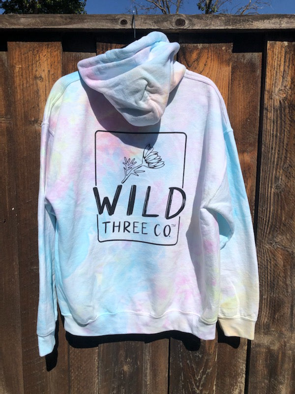 WILD + SUNSET Ice Hand-Dyed Hoodie Sweatshirt