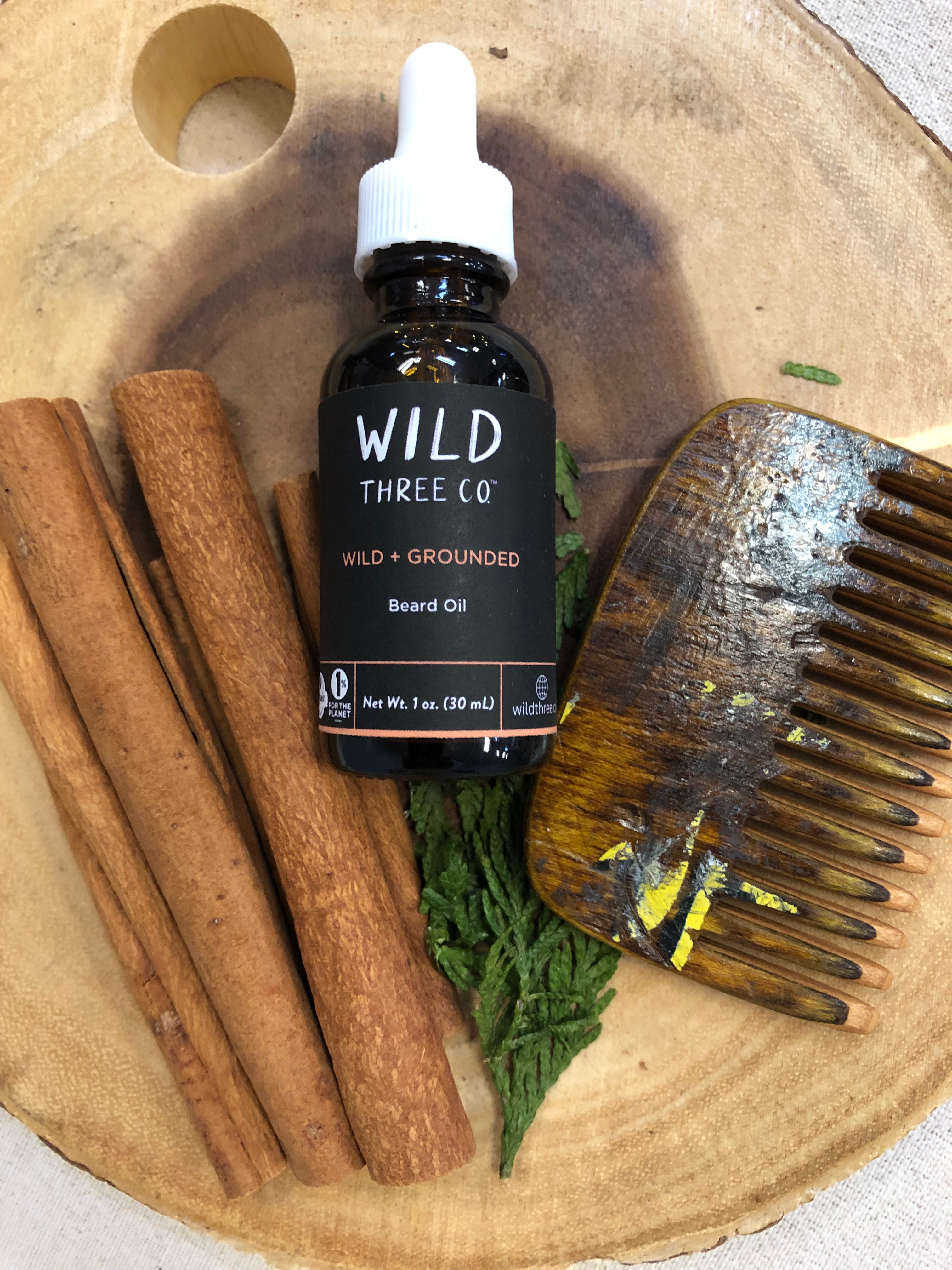 WILD + GROUNDED Organic Beard Oil