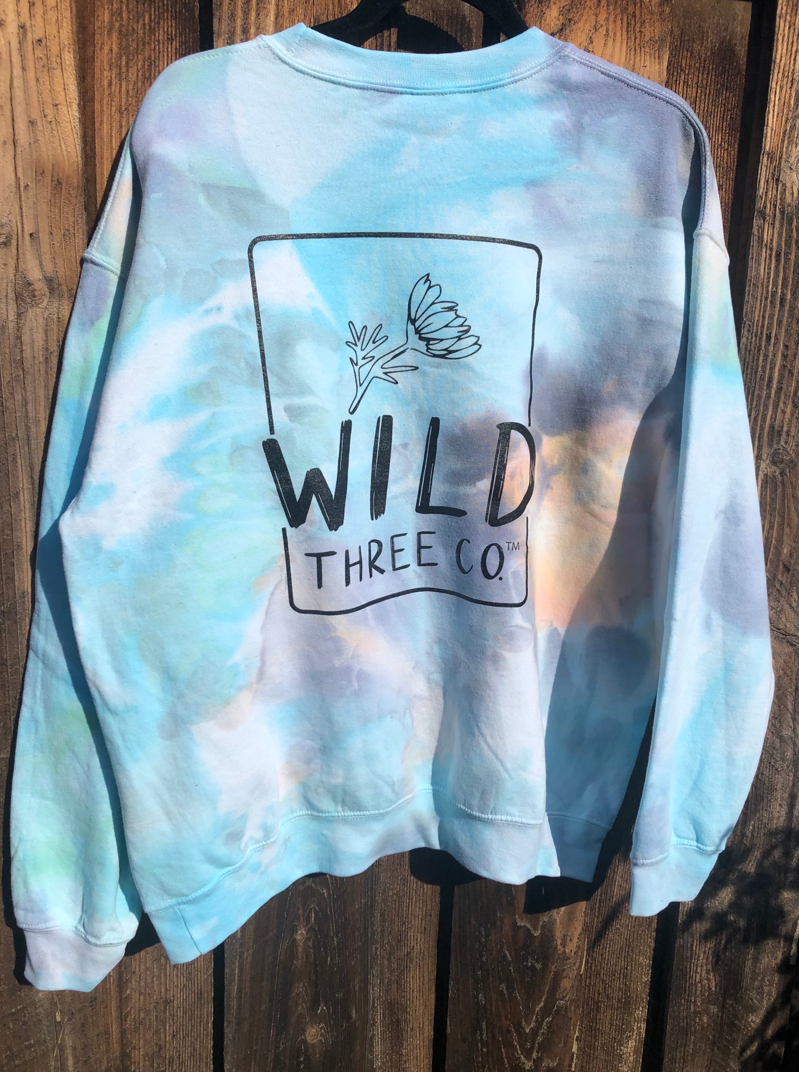 WILD + AMBITIOUS Ice Hand-Dyed Sweatshirt